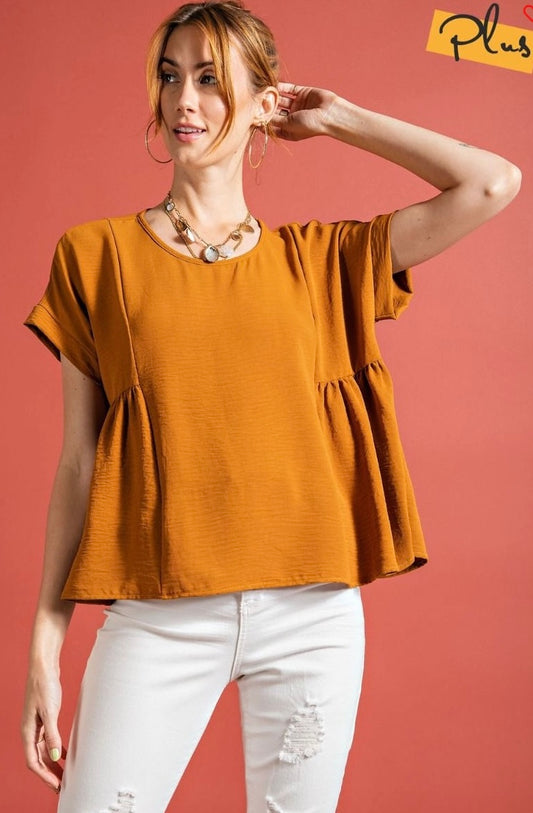 Short Sleeve Loose Fit Top