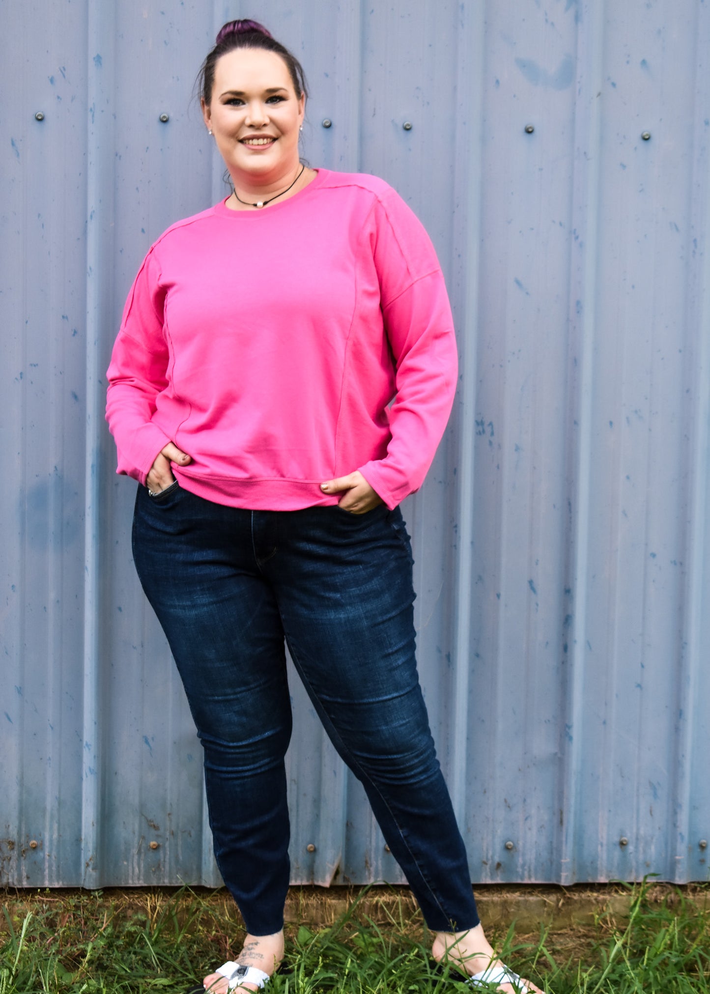 Loose Fit Terry Pullover