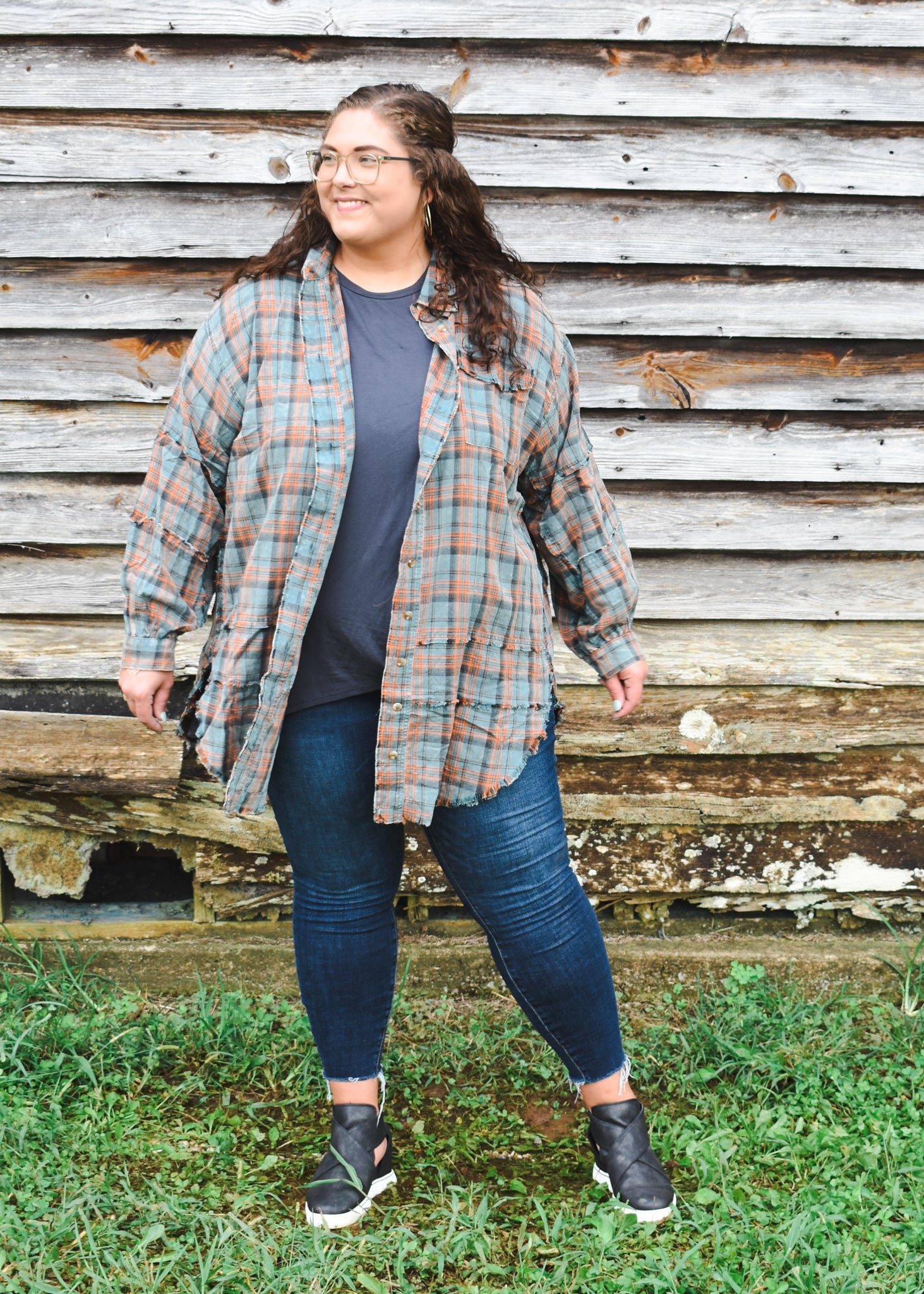 plus size plaid shirt dress Plus Size Plaid & Flannel Dresses