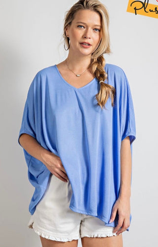 Oversized Tunic in Periwinkle